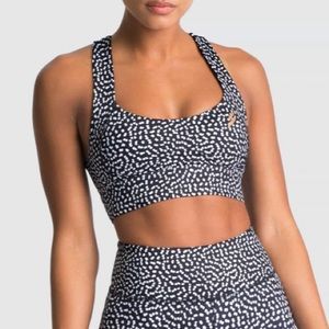 DoYouEven Excel Crop Sports Bra Speckle S